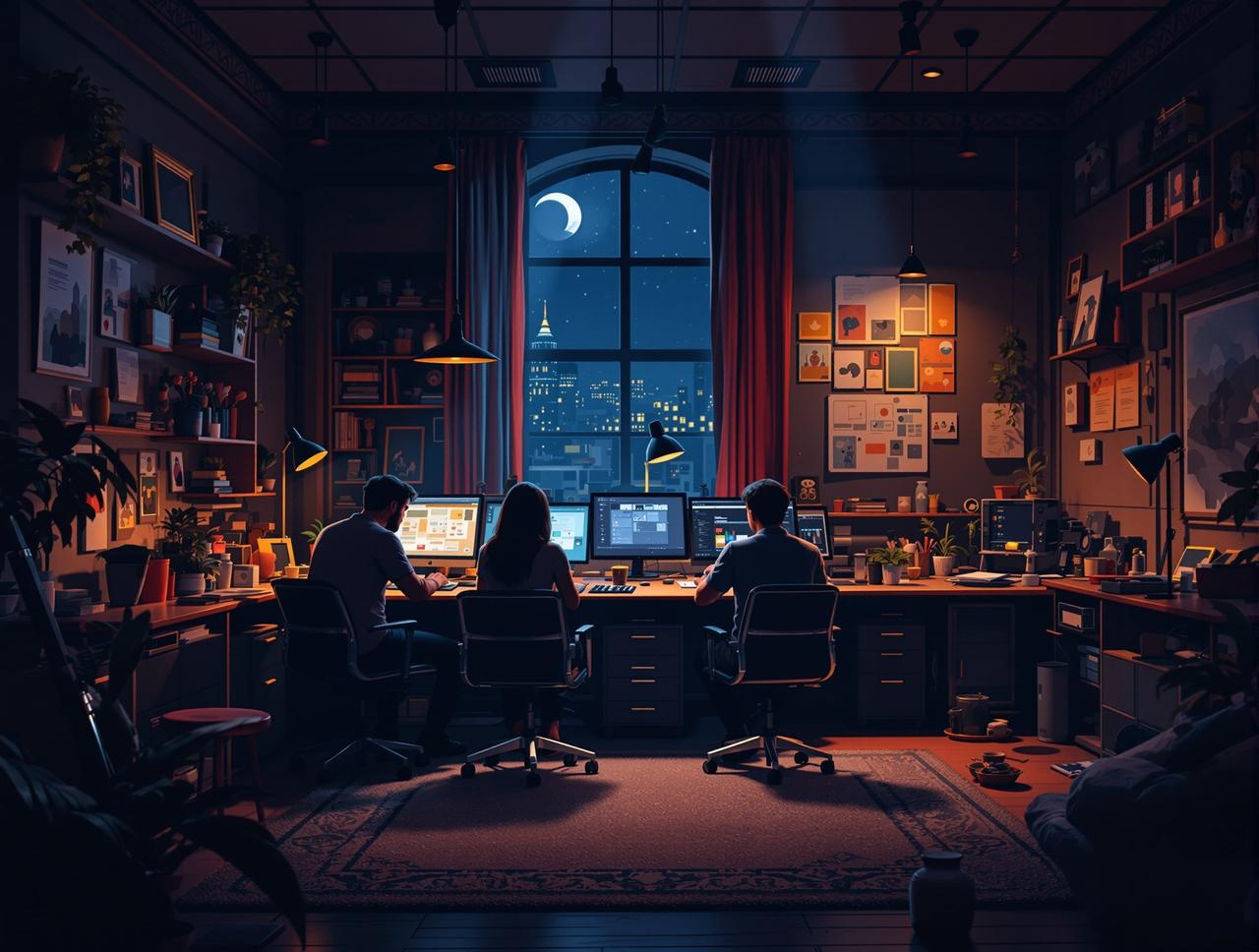 韩国短剧网剧品牌故事 - 创作团队的温暖工作室